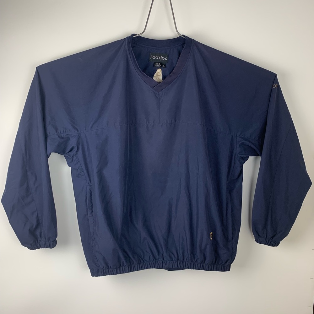 Footjoy Mens XL Blue Wind Shirt *READ -Monogrammed